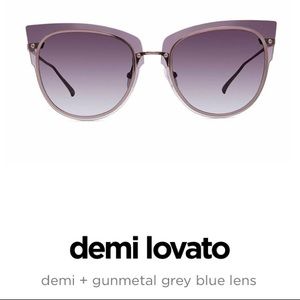 Diff Eyewear NIB* Demi Lovato Gunmetal Sunglasses
